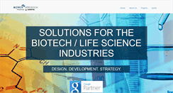 Desktop Screenshot of biotechwebdesign.com